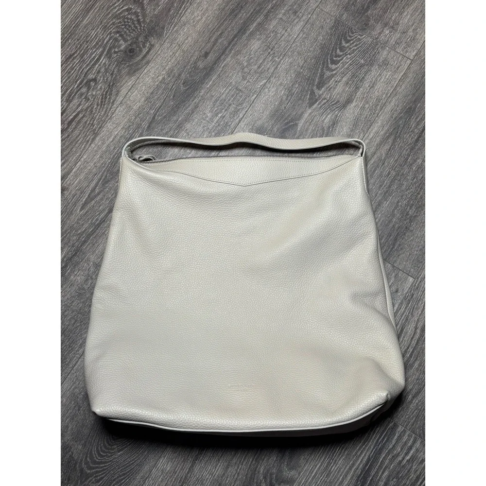 Everlane Boss Oversized Travel Hobo Bag Sandstone Pebbled Leather